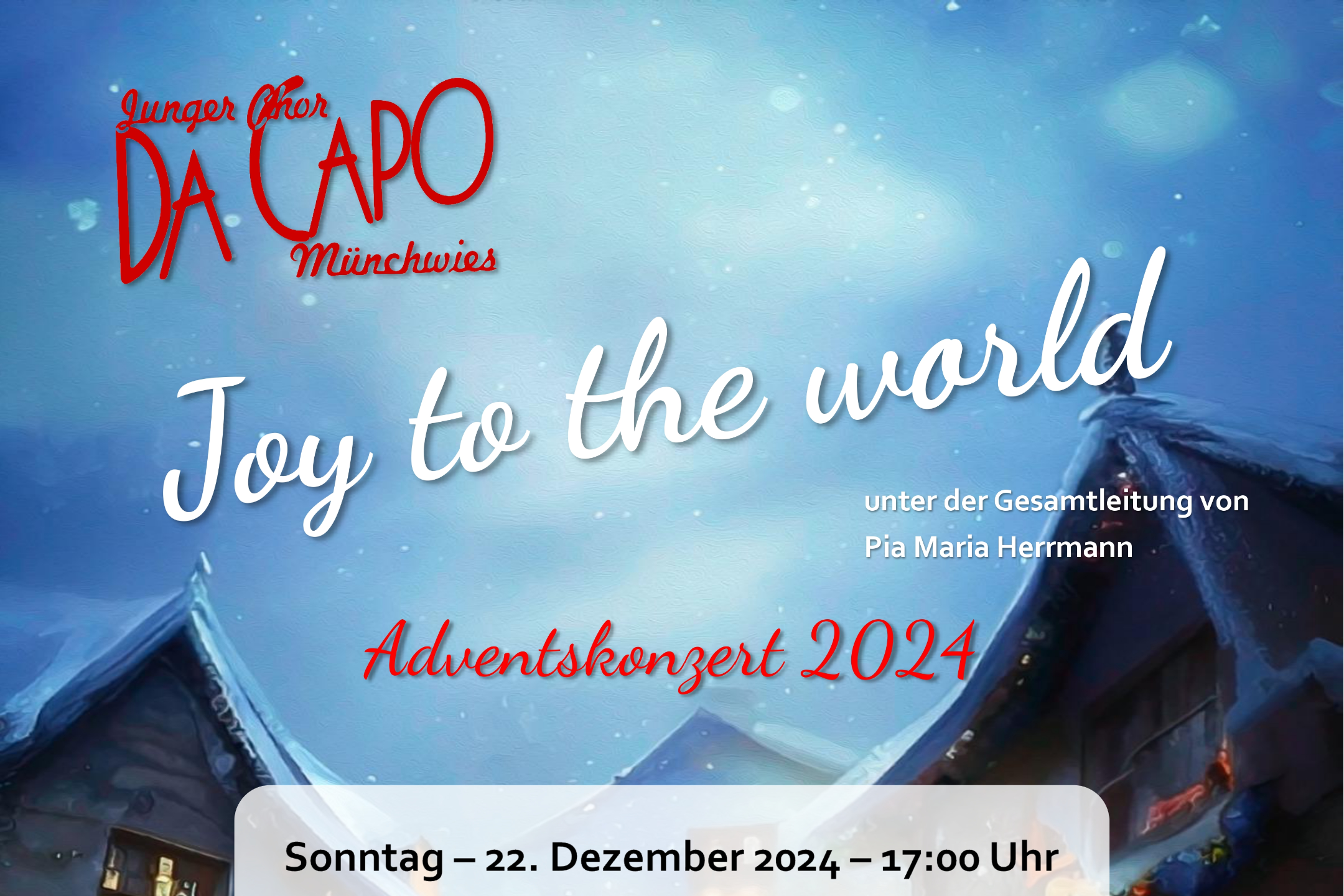 Plakat DA CAPO Weihnachtskonzert 2024