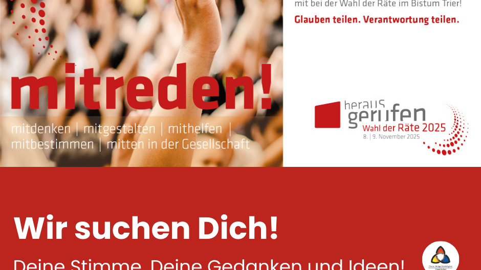 Bild zur Pfarrgemeinderatswahl 2025, erhobene Hände bei Abstimmung
